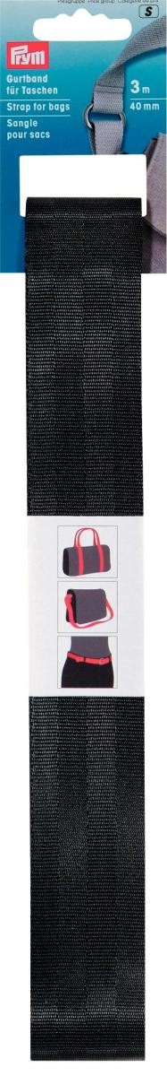 Prym Gurtband für Taschen 40 mm schwarz