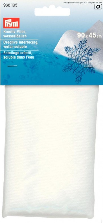 Prym Kreativ-Vlies wasserlöslich 90 x 45 cm weiß