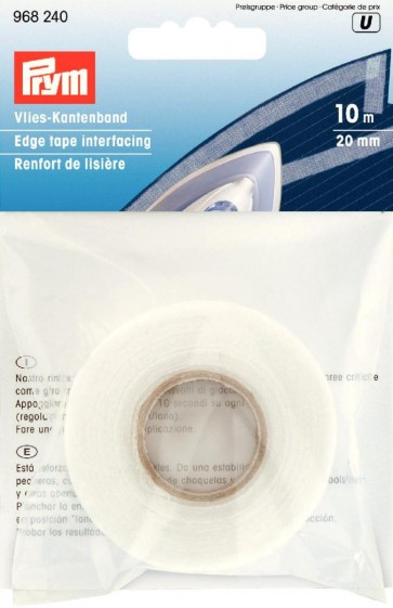 Prym Vlies-Kantenband (bügeln) 20 mm weiß