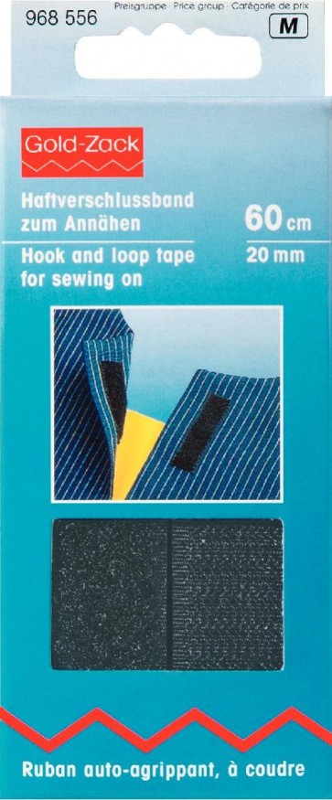 Prym Haftverschlussband zum Annähen 20 mm schwarz