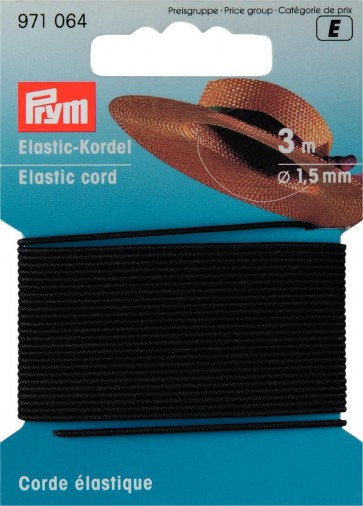 Prym Elastic-Kordel 1,5 mm schwarz