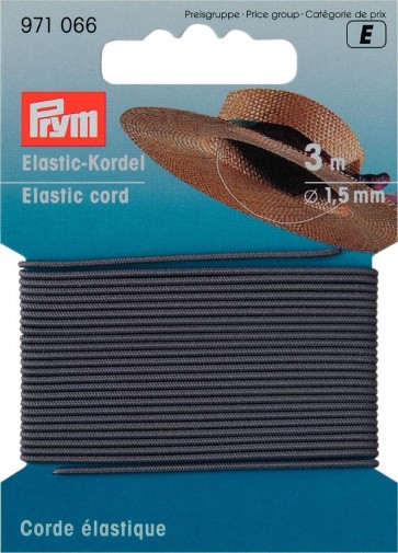 Prym Elastic-Kordel 1,5 mm hellgrau