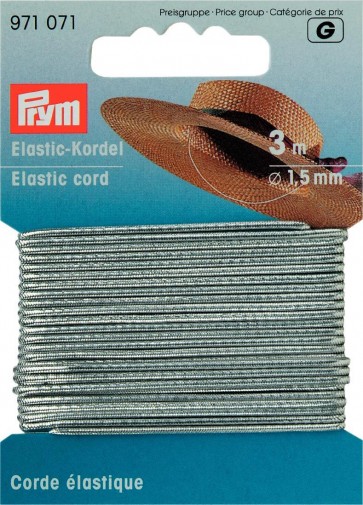 Prym Elastic-Kordel 1,5 mm silberfarbig