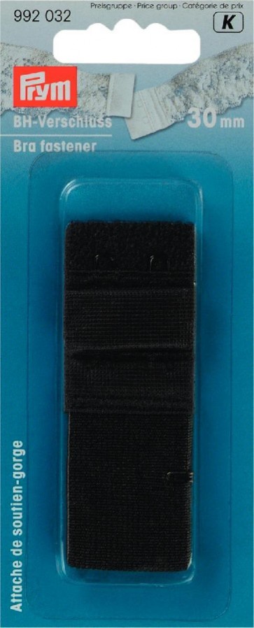 Prym BH-Verschluß 30 mm schwarz