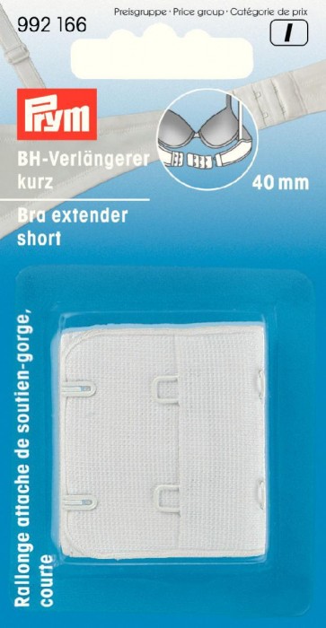 Prym BH-Verlängerer kurz 40 mm weiß