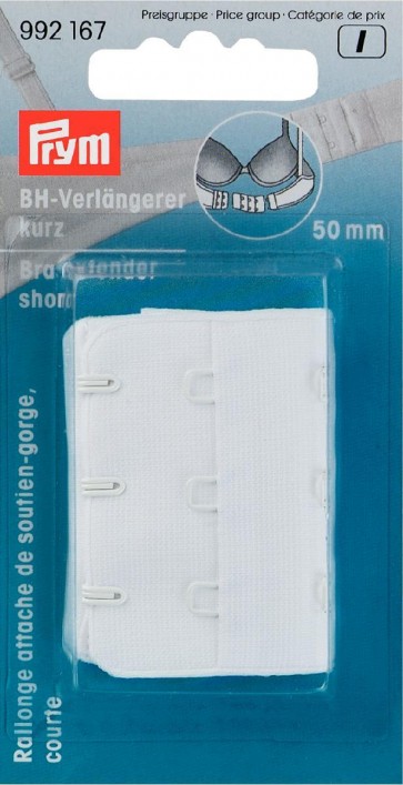 Prym BH-Verlängerer kurz 50 mm weiß