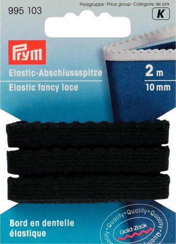 Prym Elastic-Abschlussspitze 10 mm schwarz