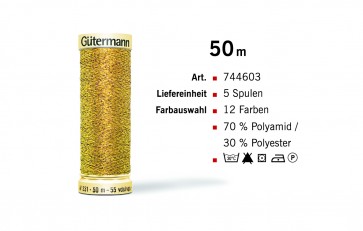 GÜTERMANN Metallic W331 50m