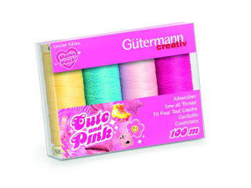 GÜTERMANN Nähf.-Set Cute and Pink_100 m/ 4