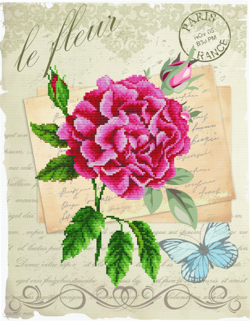 LADYBIRD Stickset Rose Bloom 35,7x45,7 cm