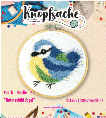 Punch Needle Kit Rahmen Vogel