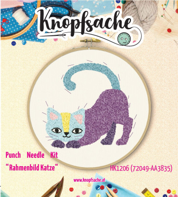 Punch Needle Kit Rahmen Katze