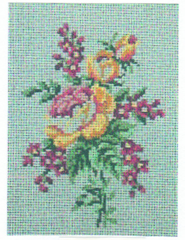 MILLER Gobelin  "Blumenmotiv"   ca.18x24