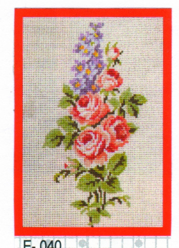 MILLER Gobelin "Blumen"   ca.22x32