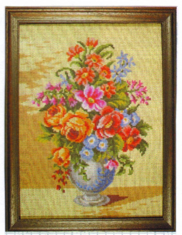 MILLER Gobelin "Blumenstrauß" ca.30x40