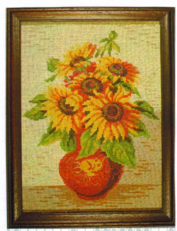 MILLER Gobelin "Sonneblumenstrauß" ca.30x40