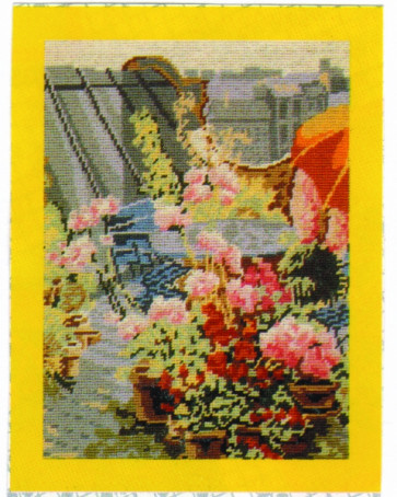 MILLER Gobelin  "Blumen"  ca.30x40