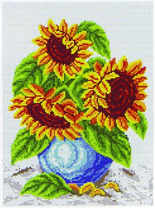 MILLER Gobelin "Sonnenblumen" ca.30x40