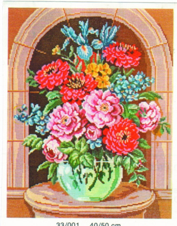 MILLER Gobelin "Blumensrauß"   ca.40x50