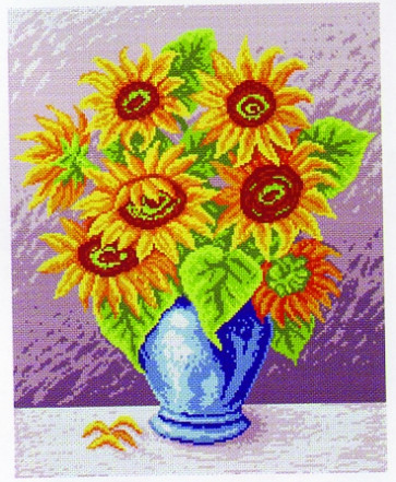 MILLER Gobelin "Sonneblumenstrauß"  ca.40x50