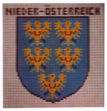 MILLER Sudan  Wappen "Niederösterreich"  ca.35x35