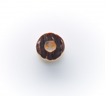 20mm Knopf Hirschhorn (echt Bein) 2-loch