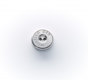 18mm Magnetknopf silber, 2-loch