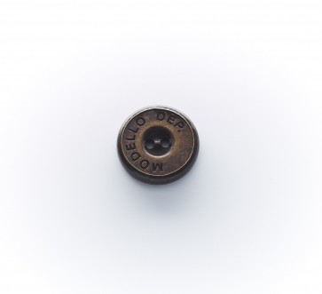 18mm Magnetknopf altkupfer, 2-loch