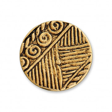 18mm Metall-Guß-Knopf Runen, gold