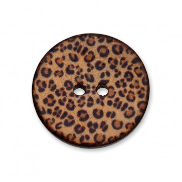 41mm Knopf Cocos Leopard , 2-loch