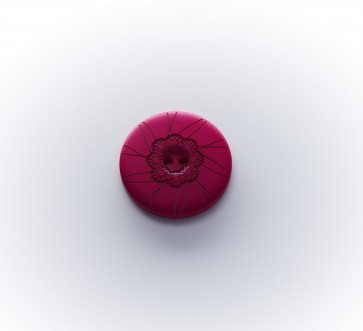 18mm Polyesterknopf Blume, 2-loch, gefärbt