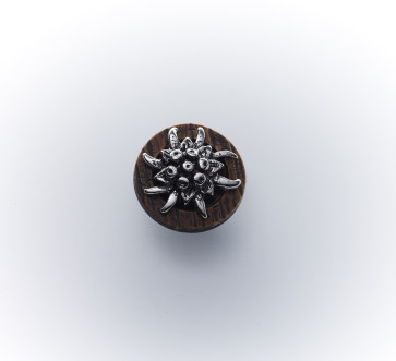 20mm Büffelimitaknopf m.galv.Edelw. *