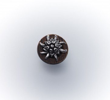 25mm Büffelimitaknopf m.galv.Edelw. *