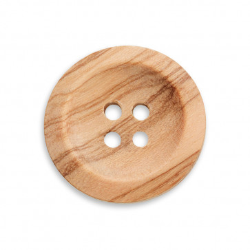 23mm Knopf echt Holz, 4-loch