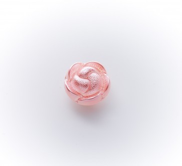 18mm Blusenknopf Blume, Glas AVK. *