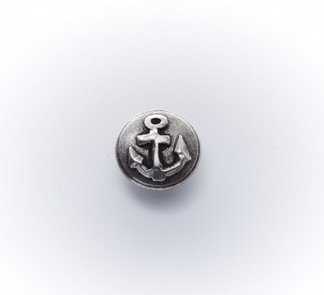 23mm Ankerknopf m.Öse, Metall, silber