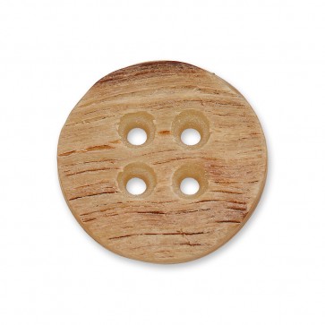 22mm Knopf Horn natur, 4-loch