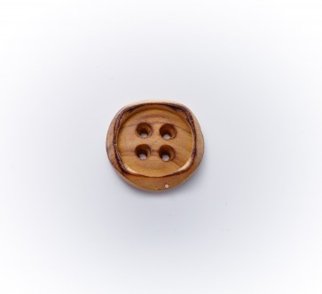 18mm Knopf echt Holz, 4-loch *