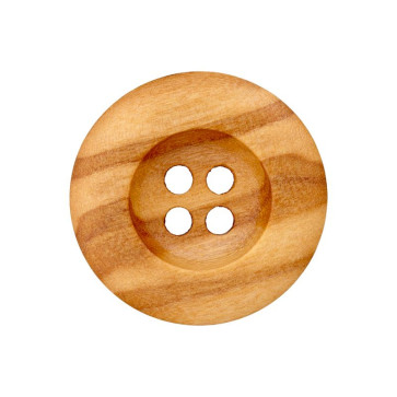 Union Knopf Holzknopf 4-Loch 23mm 25St