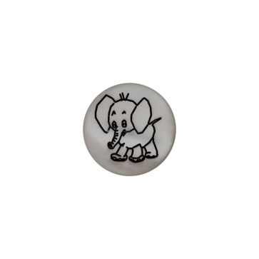 Union Knopf Poly.-Knopf Öse Elefant 12mm 35St
