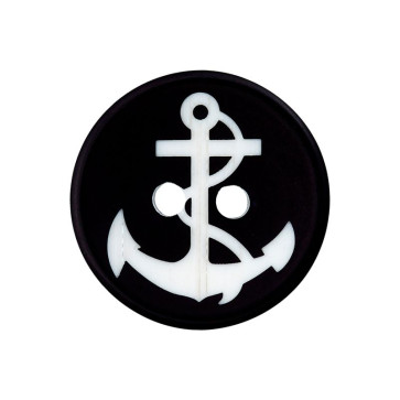 Union Knopf Poly.-Knopf 2-Loch Anker 20mm 20St