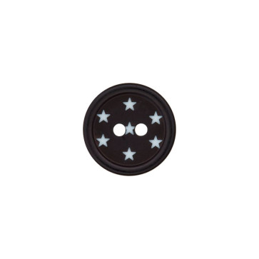 Union Knopf Polyesterknopf 2-Loch 15mm 25St