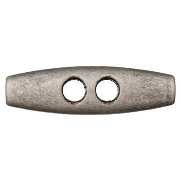 Union Knopf Polyest. metallis. 2-Loch 25mm 12St