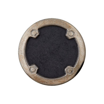 Union Knopf Met.-Knopf Öse 15mm titan 15St
