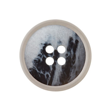 Union Knopf Polyesterknopf 4-Loch 20mm 18St