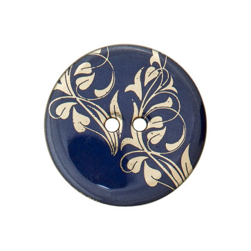 Union Knopf Poly-Kn. 2-Loch Blumen 23mm mehrf. 12St