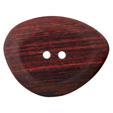 Union Knopf Holzknopf 2-Loch 48mm 6St