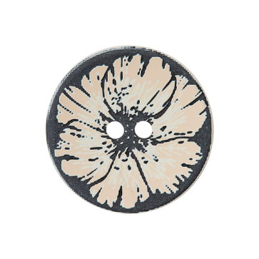Union Knopf Polyesterknopf 2-Loch 20mm 18St