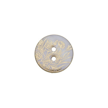 Union Knopf Perlmuttknopf 2-Loch 15mm 12St