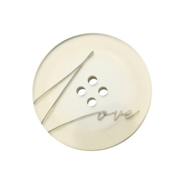 Union Knopf Poly-Knopf Love 4L 23mm 18St